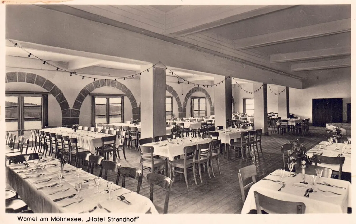 Speisesaal Innenansicht vom Strandhof Möhnesee
