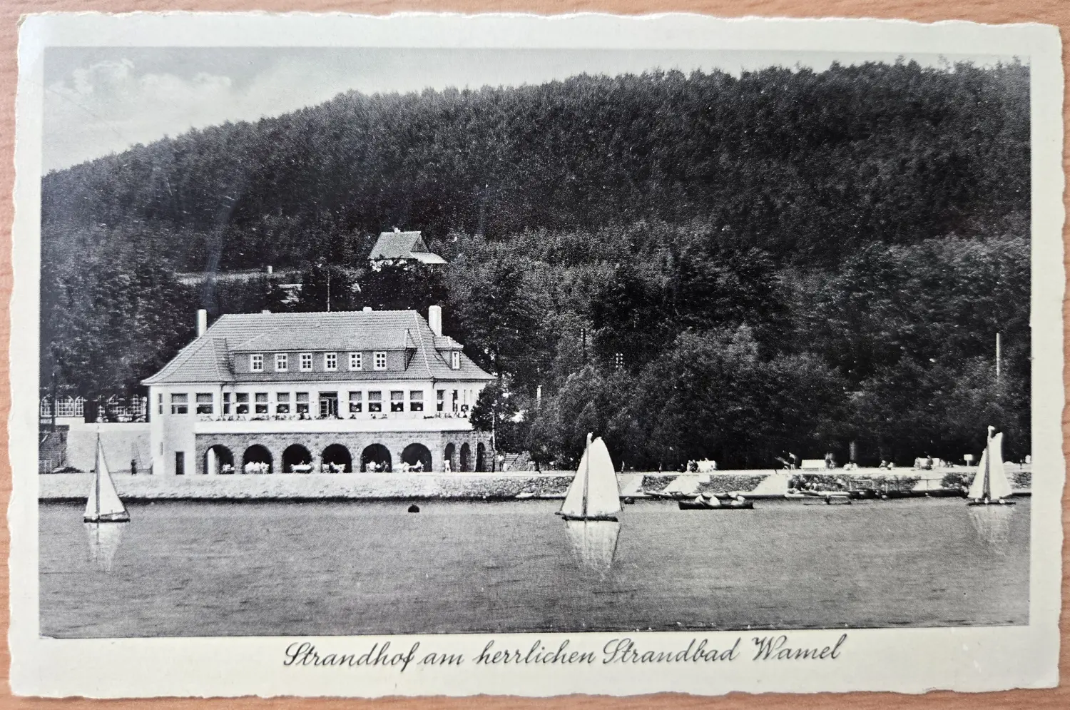 Außenansicht 30er Jahre vom Strandhof Möhnesee