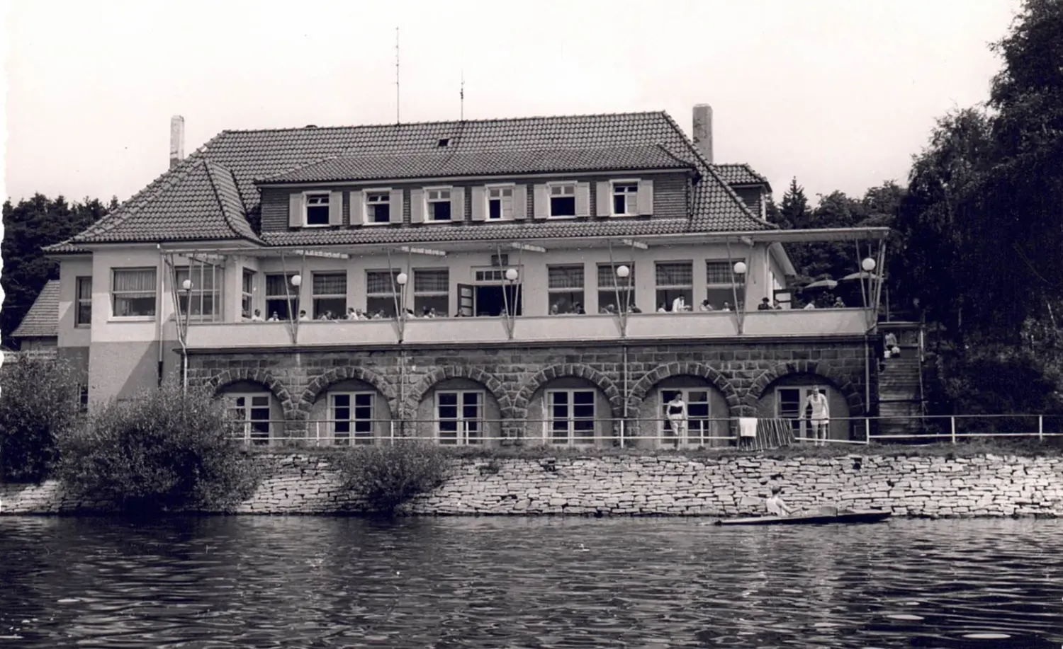 Seesicht 50erJahre vom Strandhof Möhnesee